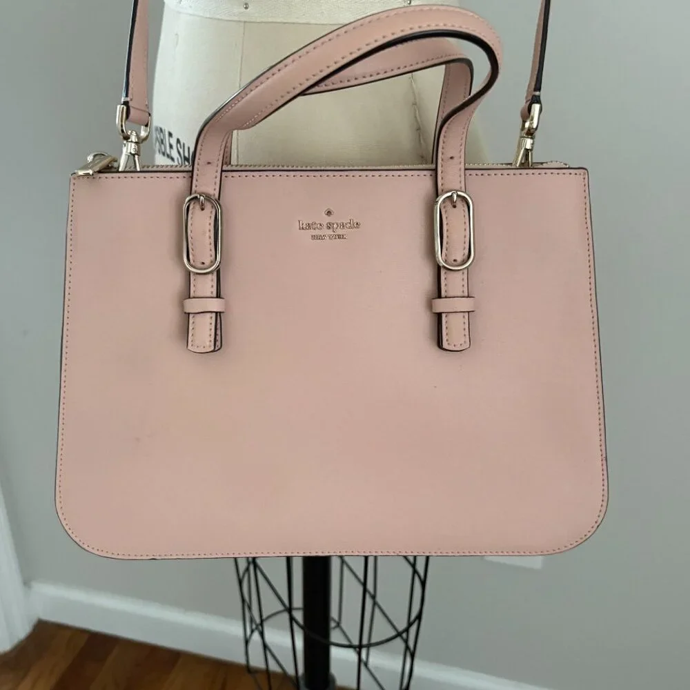 KATE SPADE Connie Medium Pink Triple Gusset Bag Satchel/Crossbody with Wallet